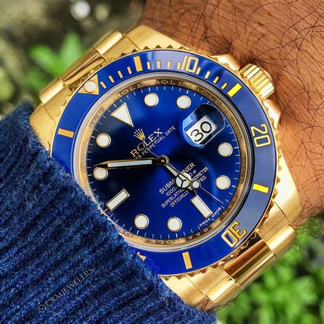 blue face gold rolex replica|gold rolex submariner blue face.